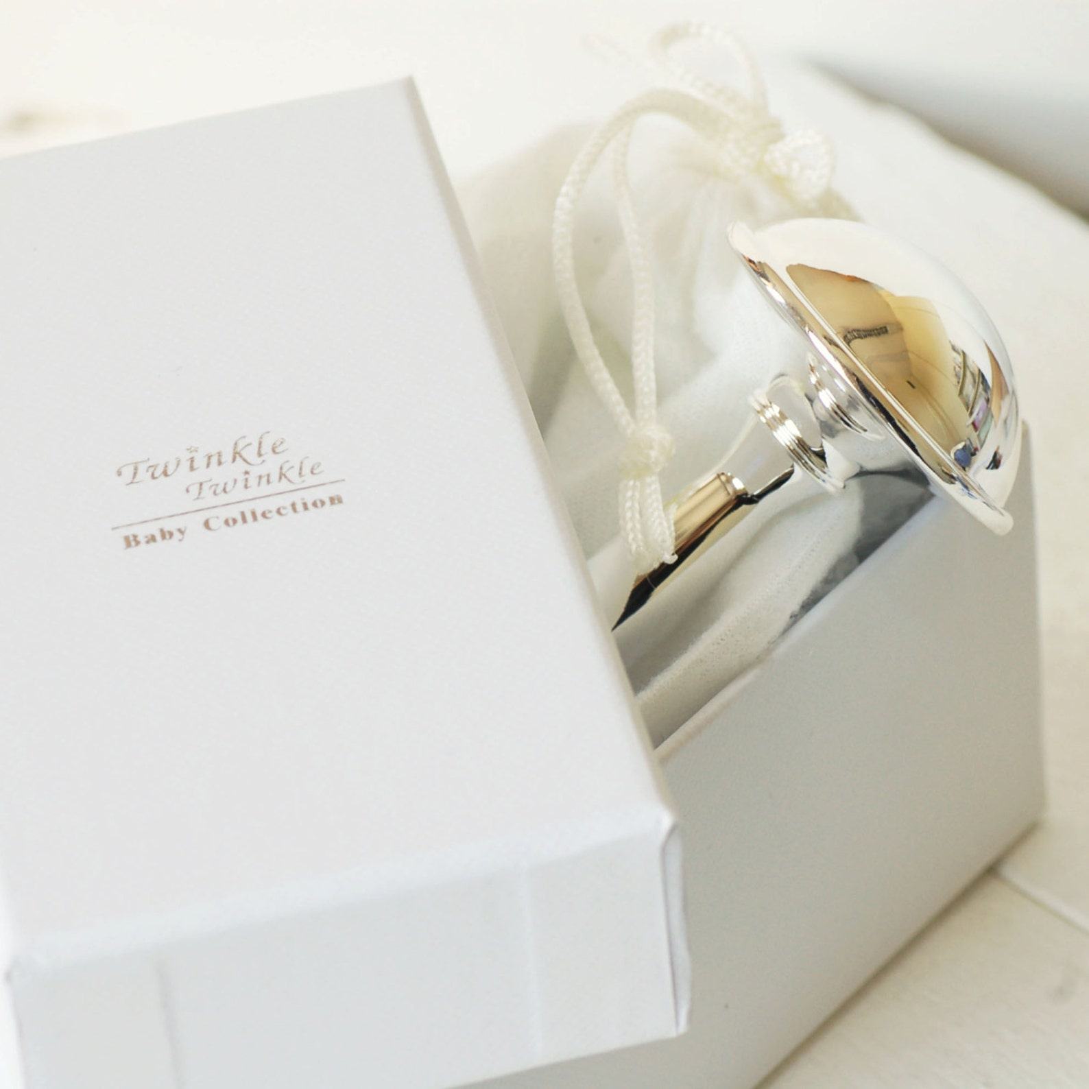 Engraved Silver-Plated Rattle A Cherished Keepsake for Your Little One’s Special Day