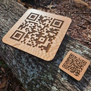 Engraved Wooden QR Code Unlock a World of Digital Possibilities