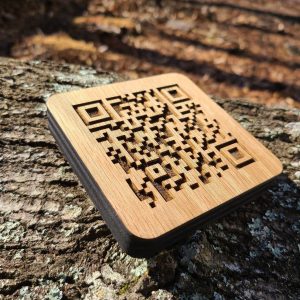 Engraved Wooden QR Code Unlock a World of Digital Possibilities