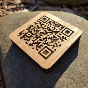 Engraved Wooden QR Code Unlock a World of Digital Possibilities