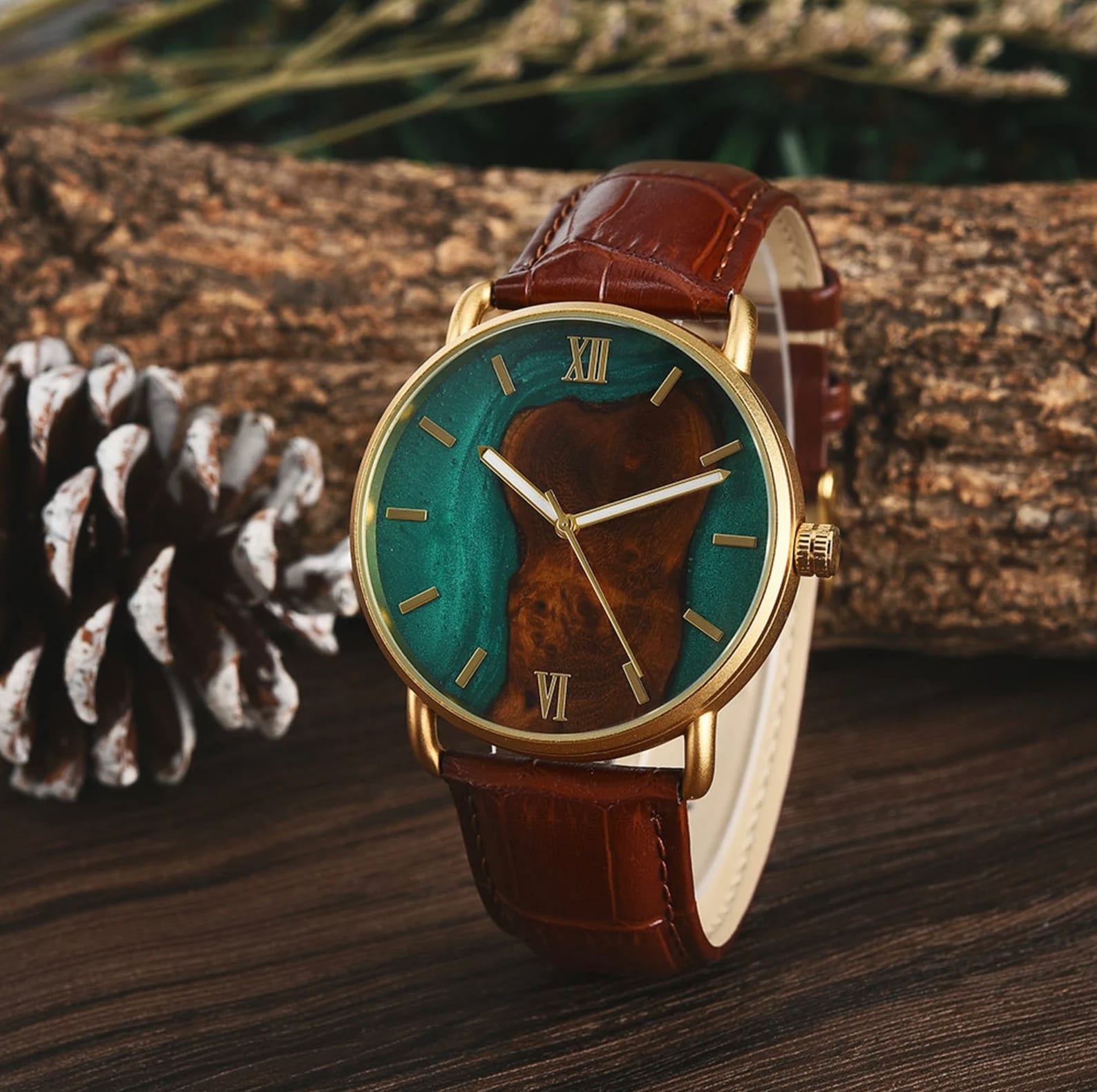 Engraved Wooden Watch A Timeless Anniversary Item for Him (GT087)