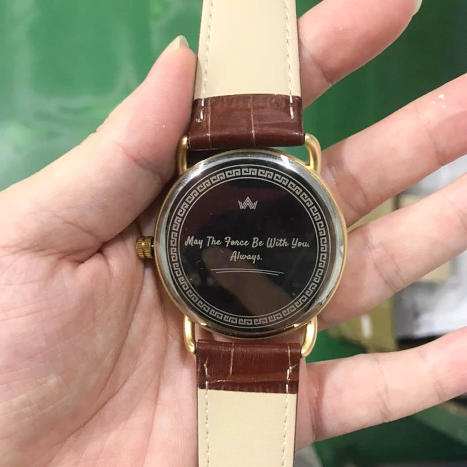 Engraved Wooden Watch A Timeless Anniversary Item for Him (GT087)