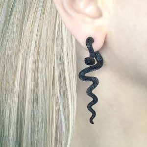 Enigmatic Serpent Front and Back Snake Ear Jackets for a Gothic Allure