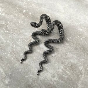 Enigmatic Serpent Front and Back Snake Ear Jackets for a Gothic Allure