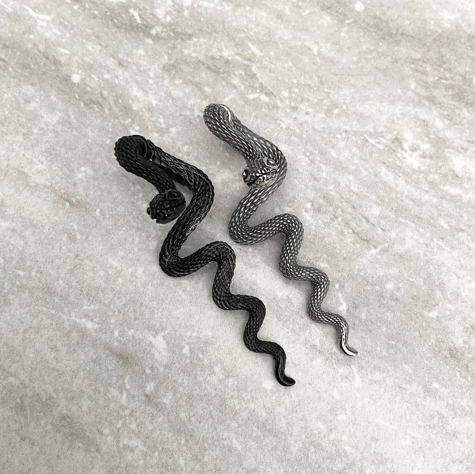 Enigmatic Serpent Front and Back Snake Ear Jackets for a Gothic Allure