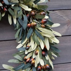 Enliven Your Abode with Our Timeless Faux Olive Wreath A Year-Round Touch of Nature’s Elegance