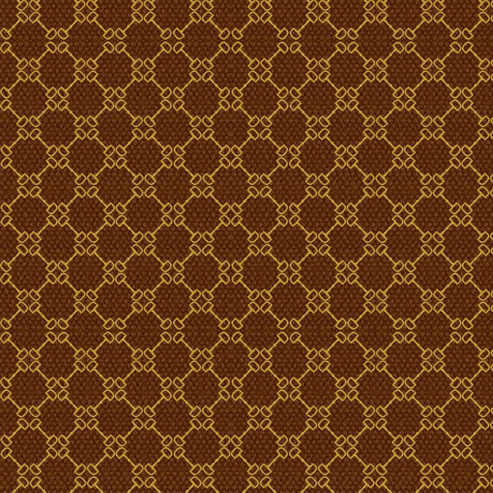 Equestrian Elegance Satin Scarf Adorned with a Horse Bit Motif