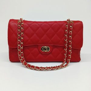 ETERNAL DIAMONDS The Epitome of Elegance – Genuine Leather, Quilted Shoulder Bag, Convertible Crossbody