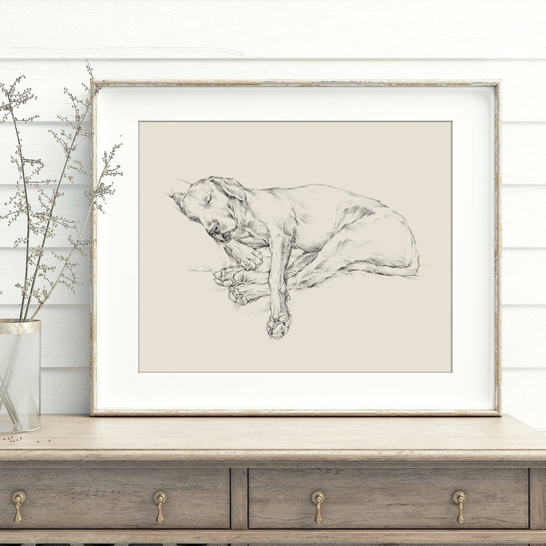 Ethan Harper’s Masterful Black Lab Drawing A Timeless Wall Decor for Dog Lovers