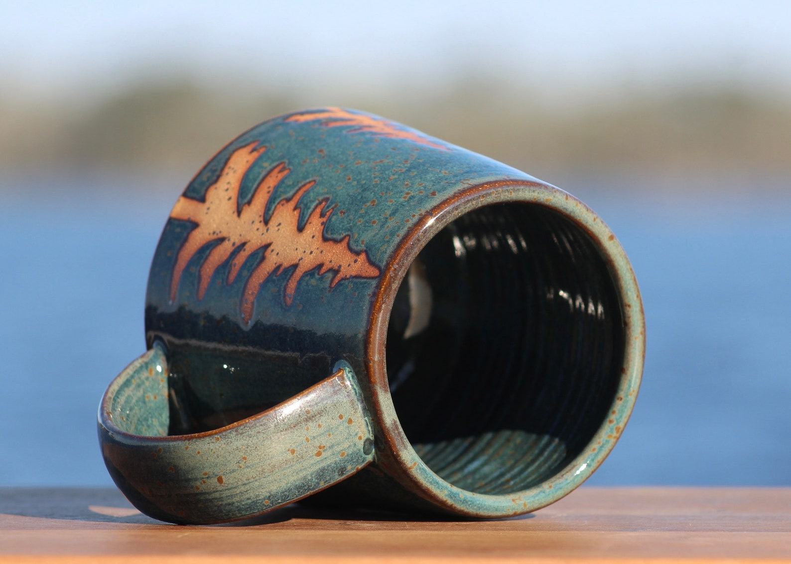 Evergreen Tree Mug Embrace the Tranquility of Nature with Salt of the Earth NC Pottery - Image 5