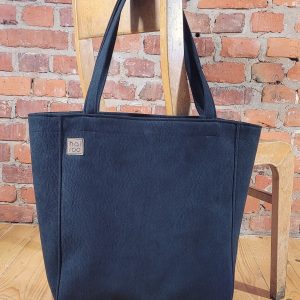 Everyday Black Eco Nubuck Handbag The Perfect Oversized Tote for the Conscious Fashionista