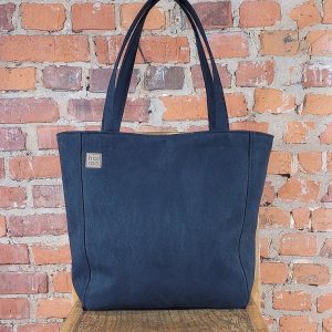 Everyday Black Eco Nubuck Handbag The Perfect Oversized Tote for the Conscious Fashionista