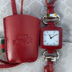 Exclusive Gucci Firenze 1921 Limited Edition Luxury Watch with Bordeaux Leather and Necklace