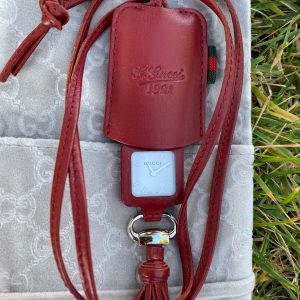 Exclusive Gucci Firenze 1921 Limited Edition Luxury Watch with Bordeaux Leather and Necklace