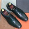 Exotic Python Whole Cut Shoes  Handmade Leather Lace-Ups for Men