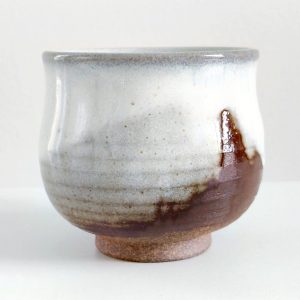 Exquisite 5.1oz Japanese Ceramic Coffee Cup A Symphony of White and Brown