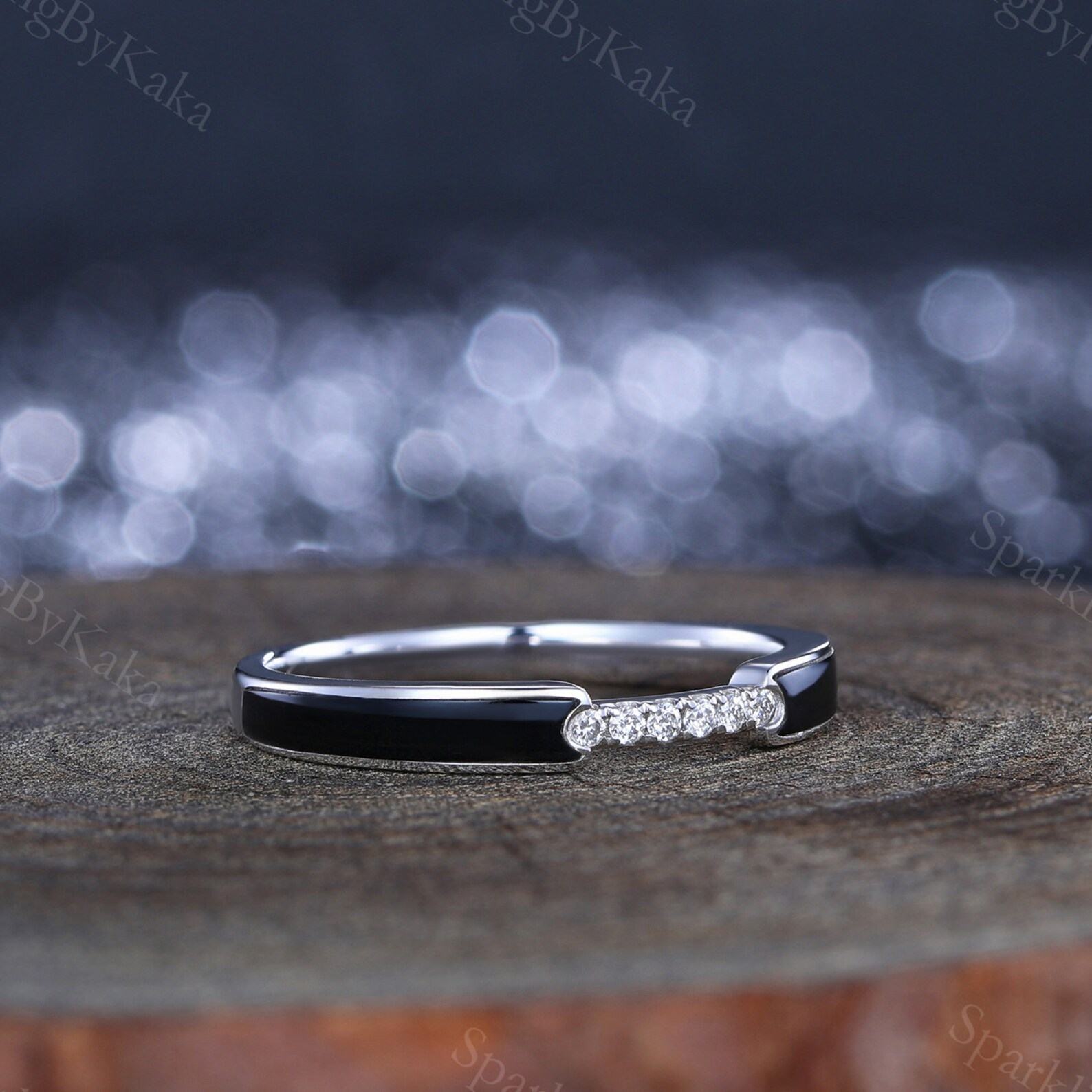 Exquisite Black Onyx Wedding Rings Timeless Elegance for Your Special Day