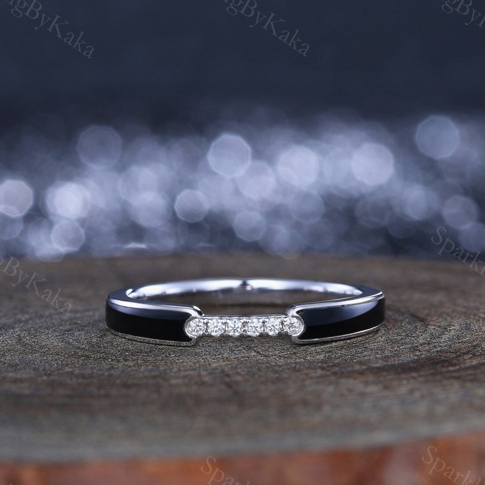 Exquisite Black Onyx Wedding Rings Timeless Elegance for Your Special Day