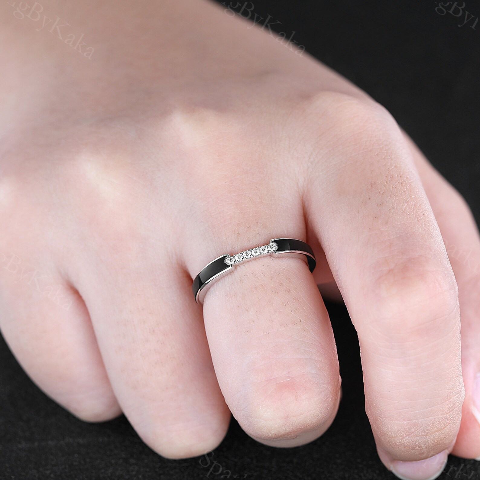 Exquisite Black Onyx Wedding Rings Timeless Elegance for Your Special Day