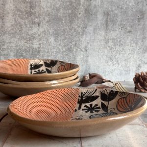 Exquisite Ceramic Duo Salad Bowl and Plates for Culinary Delights and Home Decor