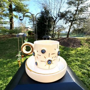 Exquisite Ceramic Mug with Custom Wood Slice Item Box A Timeless Keepsake for Cherished Moments