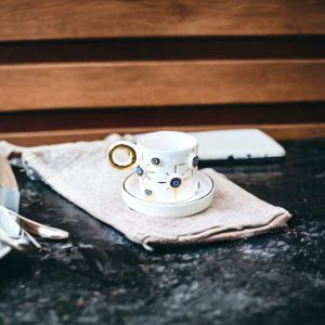 Exquisite Ceramic Mug with Custom Wood Slice Item Box A Timeless Keepsake for Cherished Moments