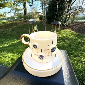 Exquisite Ceramic Mug with Custom Wood Slice Item Box A Timeless Keepsake for Cherished Moments