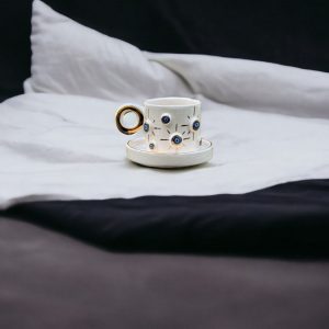 Exquisite Ceramic Mug with Custom Wood Slice Item Box A Timeless Keepsake for Cherished Moments