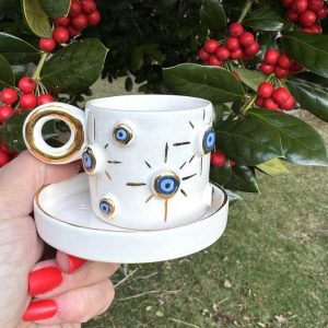 Exquisite Ceramic Mug with Custom Wood Slice Item Box A Timeless Keepsake for Cherished Moments