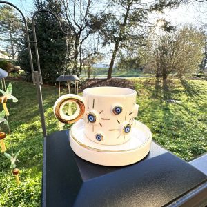 Exquisite Ceramic Mug with Custom Wood Slice Item Box A Timeless Keepsake for Cherished Moments