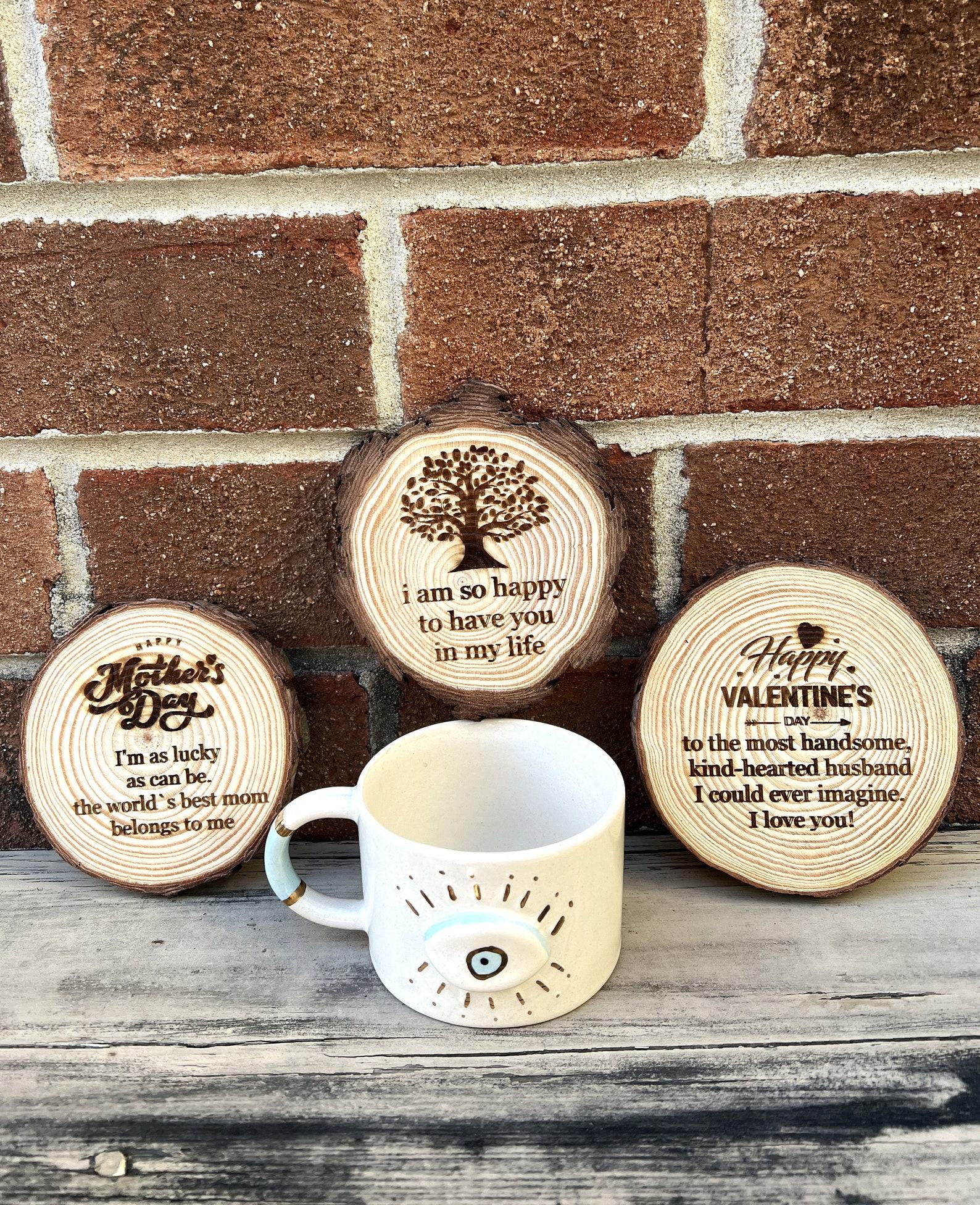 Exquisite Ceramic Mug with Custom Wood Slice Item Box A Timeless Treasure for Coffee and Tea Aficionados - Image 6