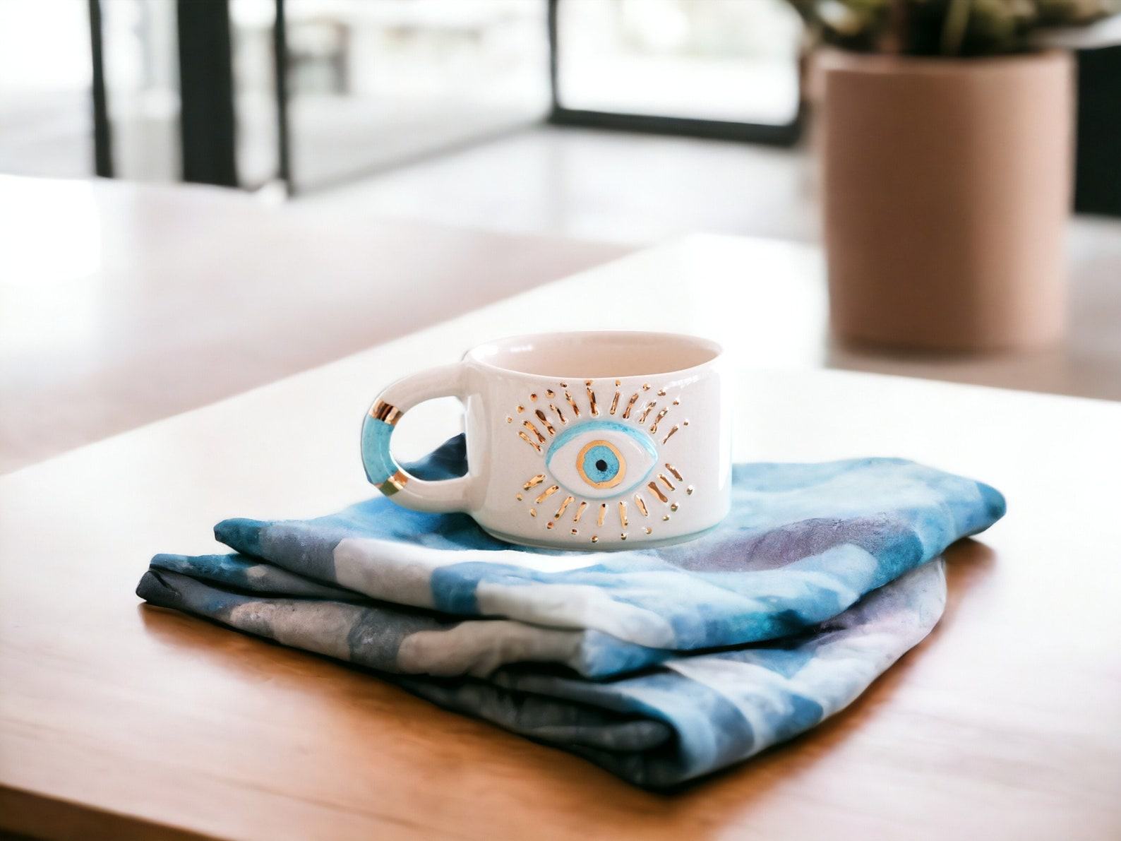 Exquisite Ceramic Mug with Custom Wood Slice Item Box A Timeless Treasure for Coffee and Tea Aficionados - Image 2