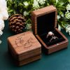 Exquisite Engraved Double Ring Box A Cherished Keepsake for Your Unforgettable Moment