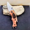 Exquisite Engraved Morel Mushroom Folding Knife A Timeless Item for Nature Enthusiasts