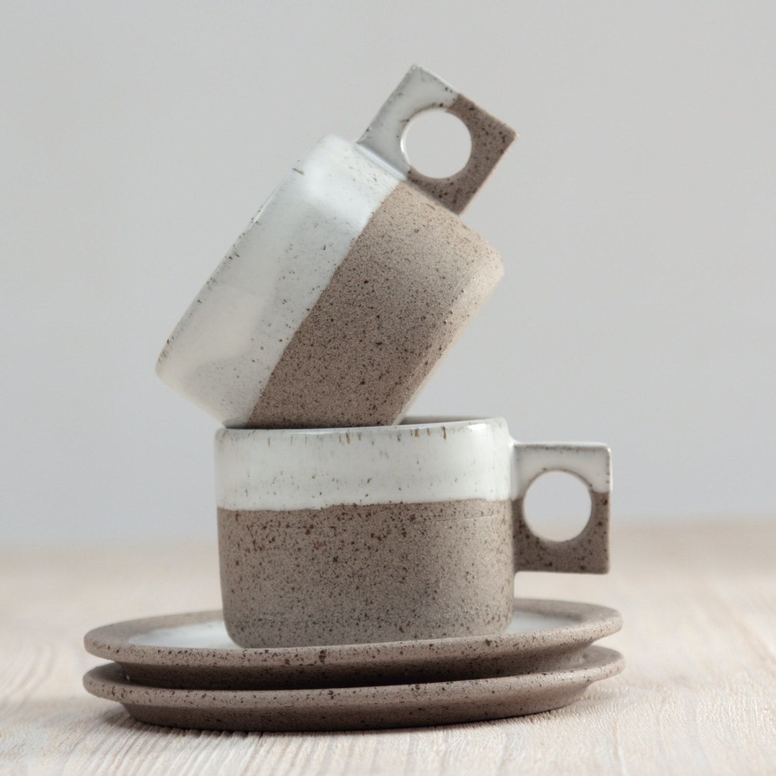 Exquisite Espresso Cups and Saucers A Ceramic Masterpiece for Coffee Connoisseurs