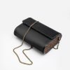 Exquisite Handcrafted Black Leather Sling Bag A Timeless Item for Her