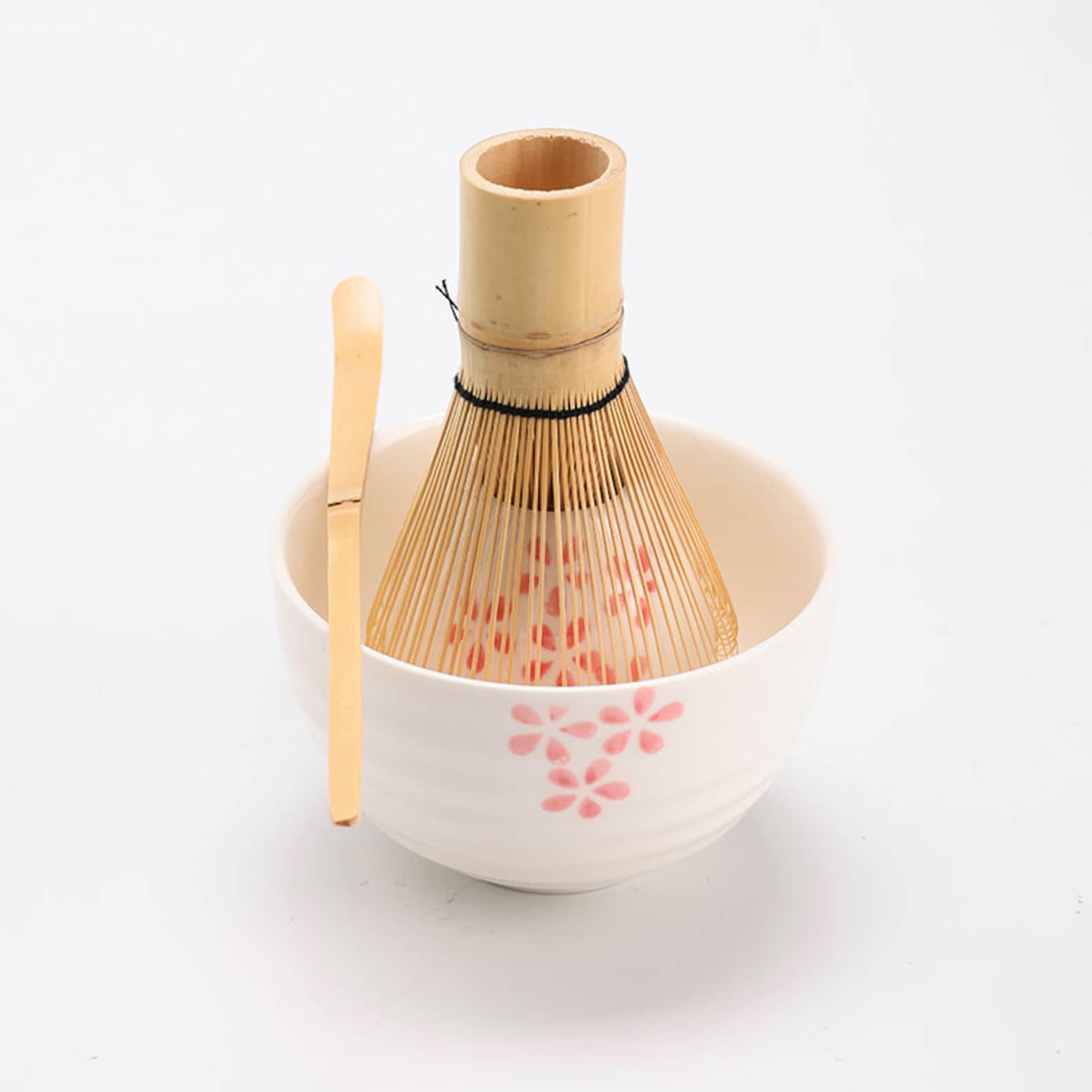 Exquisite Handcrafted Sakura Matcha Bowl Set Serenity in Every Sip