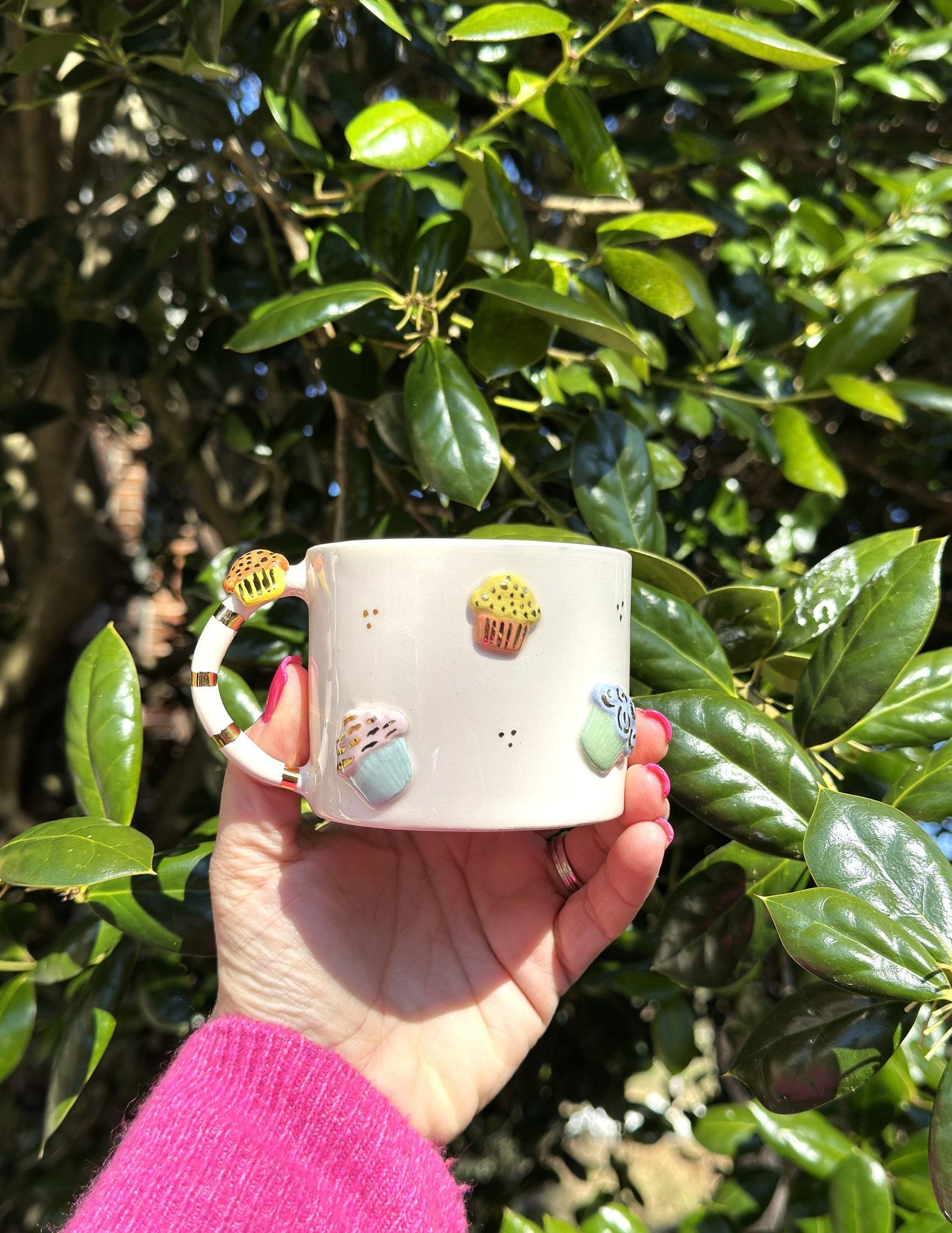 Exquisite Handmade Ceramic Mug with Custom Wood Slice Item Box A Timeless Treasure for Special Occasions - Image 5