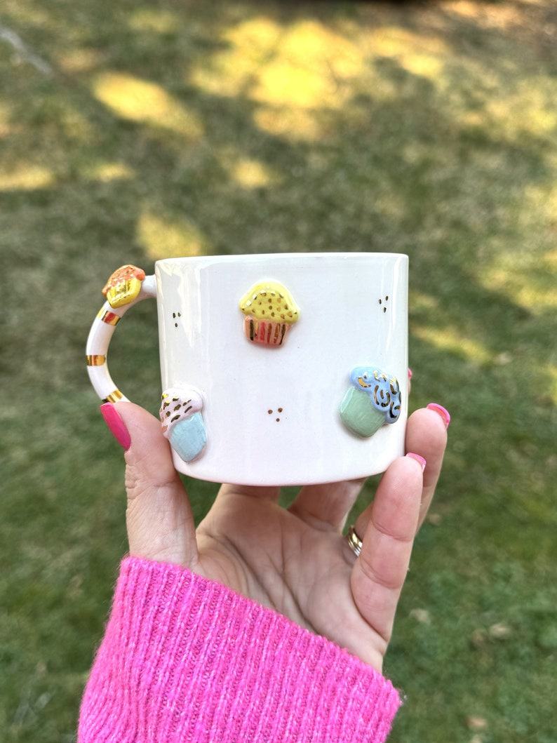 Exquisite Handmade Ceramic Mug with Custom Wood Slice Item Box A Timeless Treasure for Special Occasions