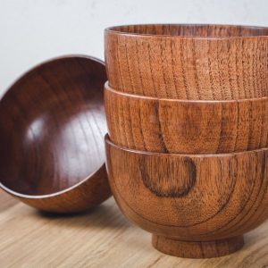 Exquisite Set of 2 Handmade Jujube Wood Bowls A Touch of Nature for Your Home