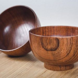 Exquisite Set of 2 Handmade Jujube Wood Bowls A Touch of Nature for Your Home