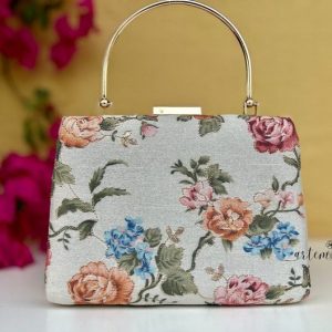 Exquisite Vintage Floral Ethnic Box Bag A Timeless Accessory for Special Occasions