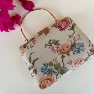 Exquisite Vintage Floral Ethnic Box Bag A Timeless Accessory for Special Occasions