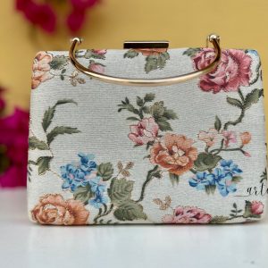 Exquisite Vintage Floral Ethnic Box Bag A Timeless Accessory for Special Occasions