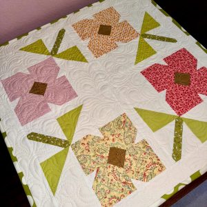 Exquisitely Crafted Floral Garden Quilted Table Topper A Touch of Nature for Your Home