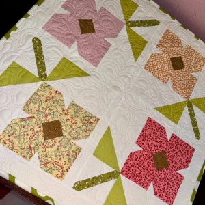 Exquisitely Crafted Floral Garden Quilted Table Topper A Touch of Nature for Your Home