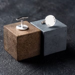 Exquisitely Engraved 925K Silver Cufflinks A Timeless Accessory for the Modern Gentleman