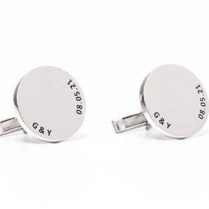 Exquisitely Engraved 925K Silver Cufflinks A Timeless Accessory for the Modern Gentleman