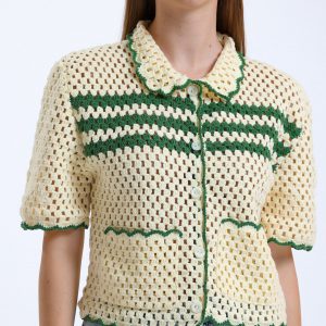 Exquisitely Handcrafted Crochet Shirt A Timeless Summer Staple