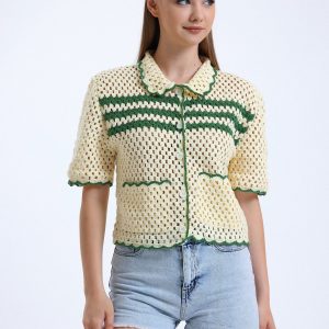 Exquisitely Handcrafted Crochet Shirt A Timeless Summer Staple